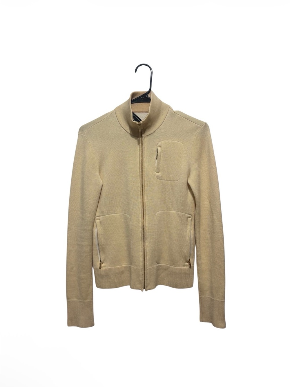 Polo Ralph Lauren Gold Cream Zip-Up Bomber Jacket